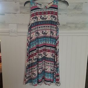 Sleeveless swing dress